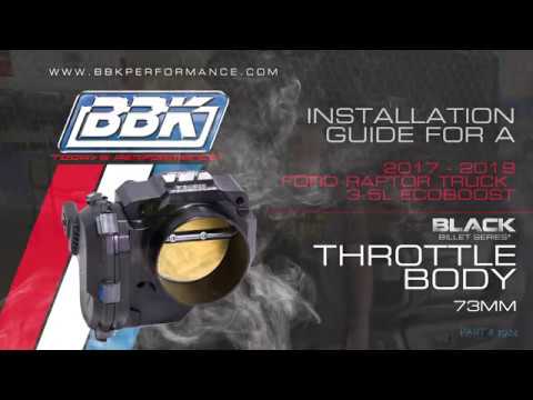 2017-19 Ford Raptor 3.5L EcoBoost 73mm Black Billet Performance Throttle Body