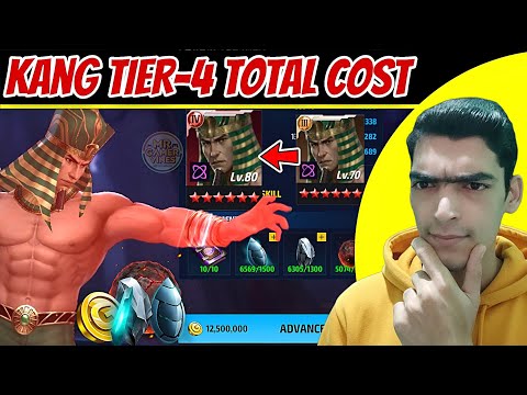 🤨 Kang Tier-4 Rank Up, Level Up, Gear Upgrade Total Cost | Marvel Future Fight