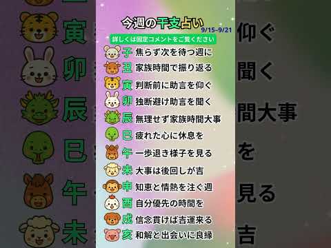 今週の干支占い🔮 運命が動くのは誰？#今週の運勢 #干支占い #開運 #金運 #恋愛運