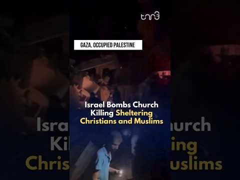 ⁣Israel Attacks The Church of St. Porphyrius in Gaza #church #news #war #gazaunderattack