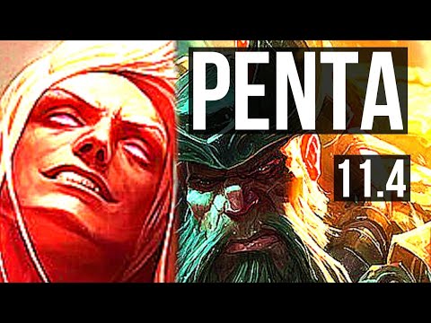 VLADIMIR vs GANGPLANK (TOP) | Penta, 1200+ games, 6 solo kills, 1.5M mastery | EUW Diamond | v11.4