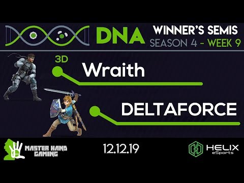 DNA S4:W9 - 3D | Wraith (Mii Swordfighter, Snake) Vs. DELTAFORCE (Link) - W Semifinals