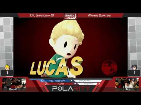 CFL Smackdown 91 WiiU - Ewok41 (Cloud, Lucas) vs Riot (Bayonetta, DK) - Winners Quarters