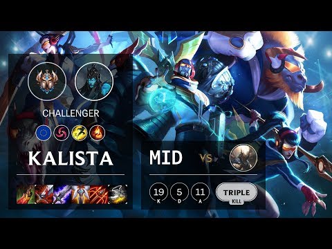 Kalista Mid vs Pantheon - EUW Challenger Patch 10.8