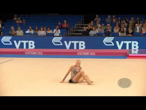 Arina LEINA (LAT) 2015 Rhythmic Worlds Stuttgart - Qualifications Clubs