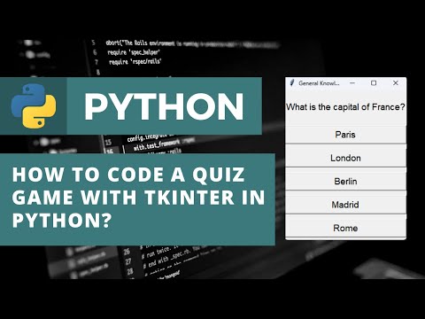 Python Program Quiz Game Python Tkinter Project