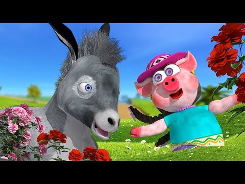 Серенький маленький ослик - детские песни | Детское Королевство