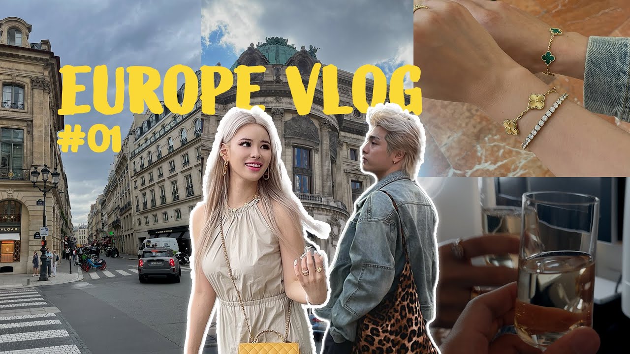 【日韓カップル】2人で初めてのフランスでロマンチックな時間を過ごしに行く | ヨーロッパVlog 01