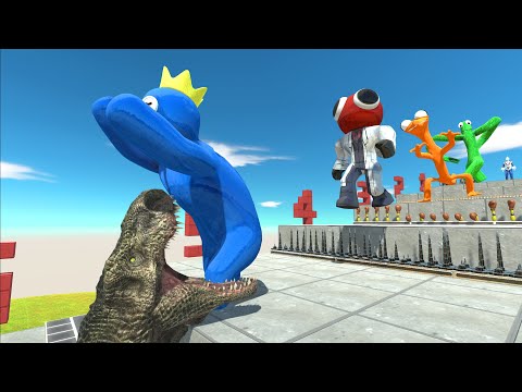 What Happens When You Jump Over The Head Of A T-rex Dinosaur? - Animal Revolt Battle Simulator