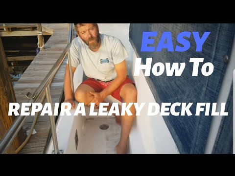 EASY How to || DIY || Repair a deck fill || Fuel/ Diesel/Water Deck Fill leak Repair || HTT E7