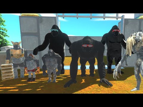 INFERNALS + CARNIVORE DINOS CHALLENGE PRIMATES + BLACK GORO BROTHERS - ANIMAL REVOLT BATTLE SIMUL.