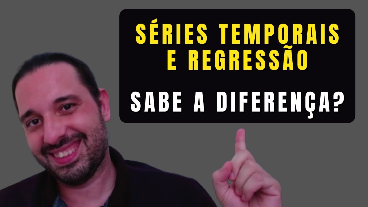 Qual a diferença entre regressão e séries temporais?