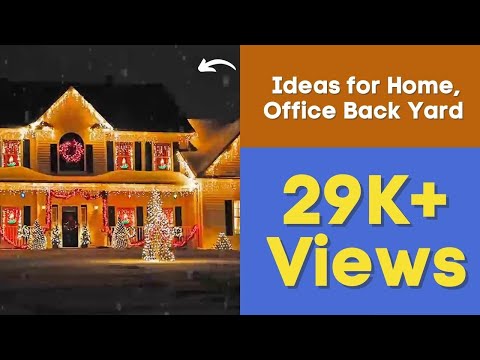 Outdoor Christmas Lighting Decorations Ideas for Home,...