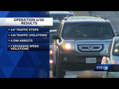 Nearly 150 traffic stops made in central Iowa 'Operation 4/20' effort