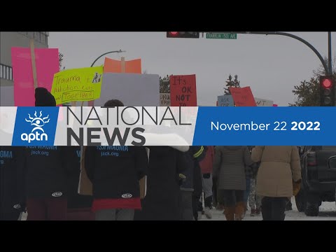 APTN National News November 22, 2022 – National addictions week march, Art in the mail