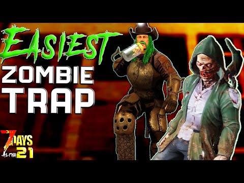 SUPER EFFECTIVE Zombie Containment Horde Base Tips and Tricks! 7 Days to Die Alpha 21