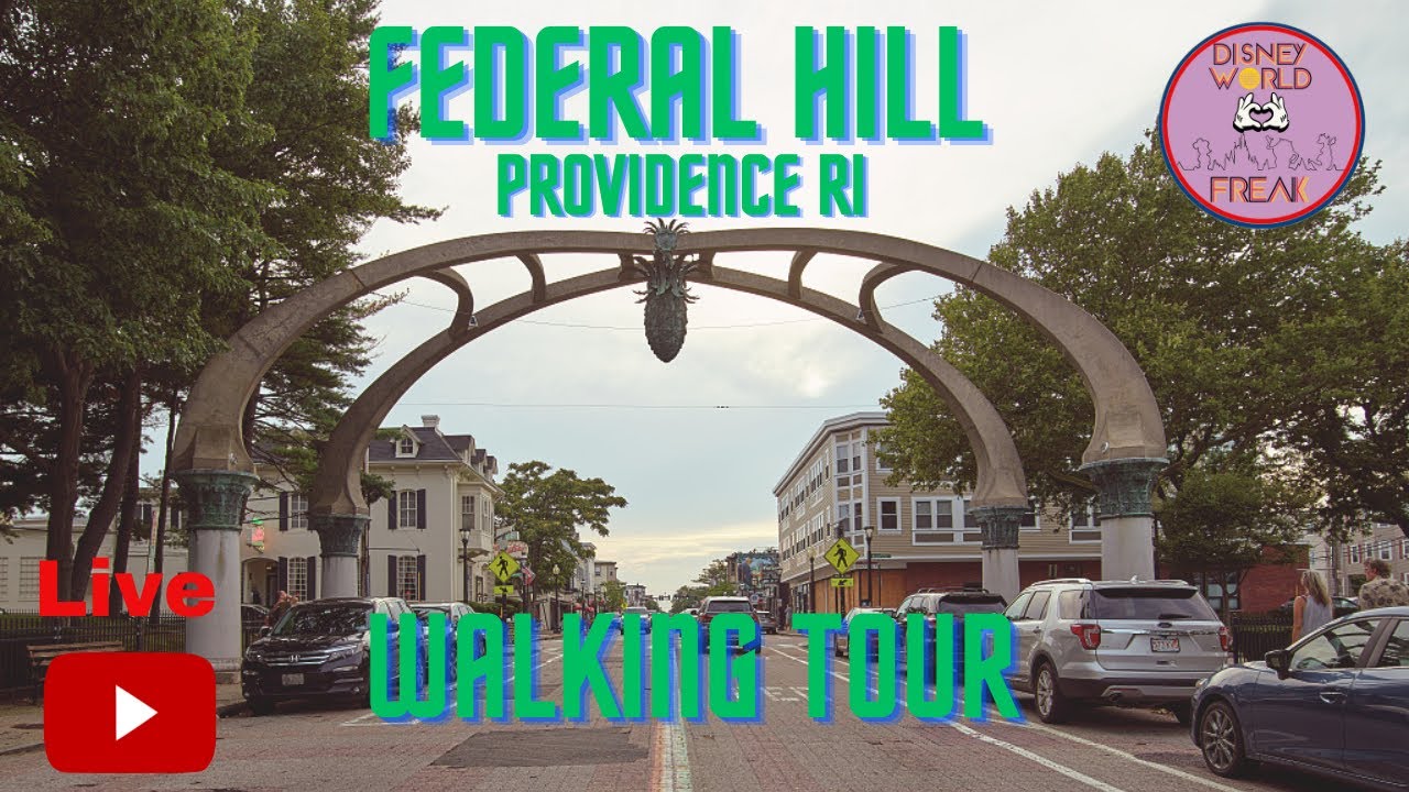 Immersive street-level walking tour through Providence Federal Hill, United States, showcasing authentic urban landscapes, local architecture, and the vibrant atmosphere of the city's neighborhoods