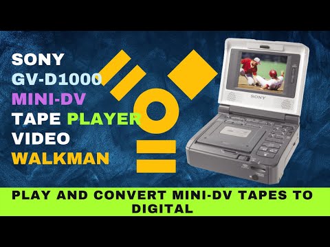Sony GV-D1000 mini DV Tape Player:  Compact mini DV Tape Player - Video Walkman Digital Converter
