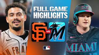 GIANTS vs. MARLINS Full Game Highlights (6/19/26) | MLB Highlights