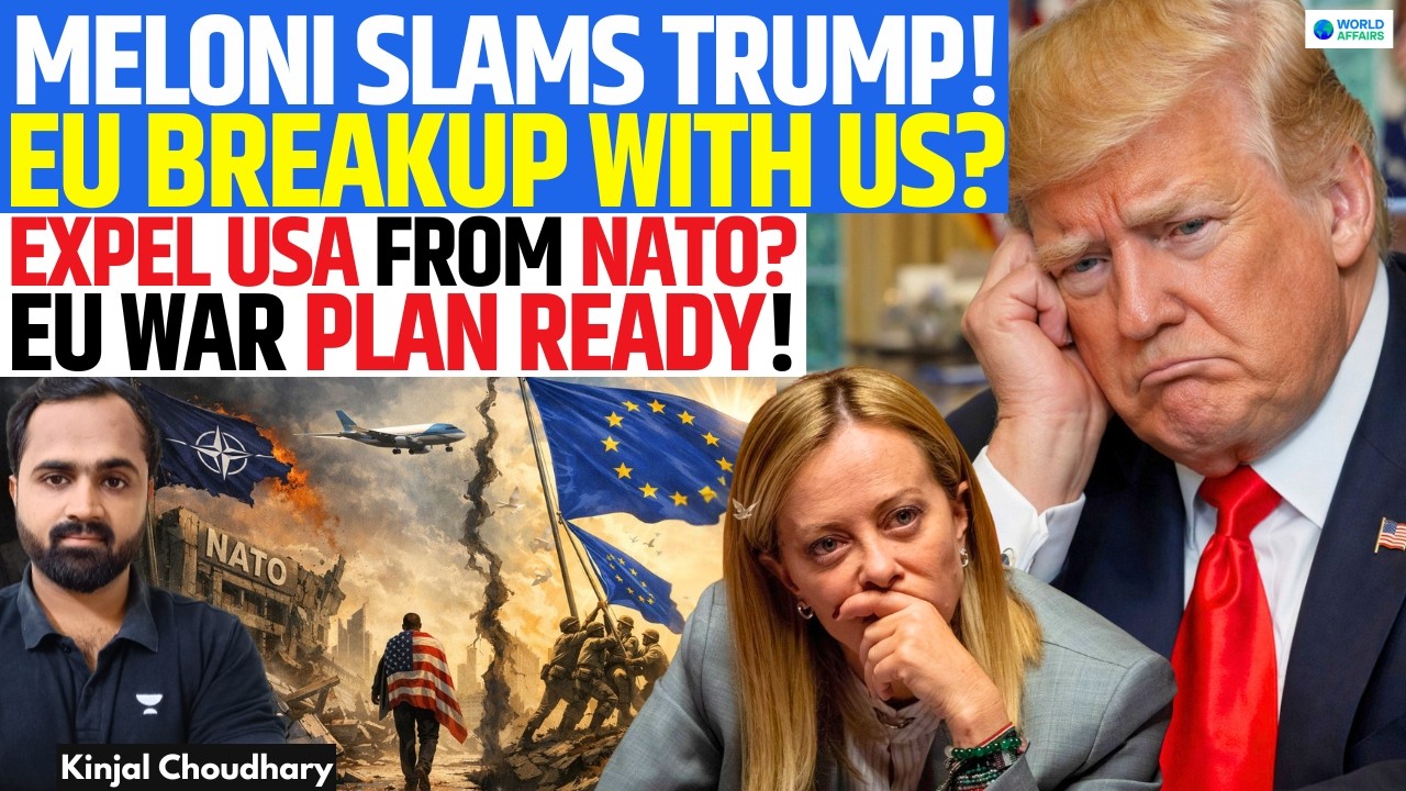 EU Breaks From US? NATO Without America Plan READY! Trump–Meloni Clash Over Pope Explodes | Kinjal