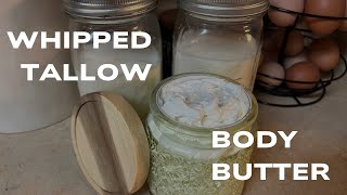 DIY EASY Whipped Tallow Body Butter | Three Ingredients Or Less | All-Natural