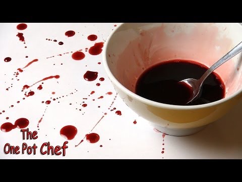 How To Make Fake Blood for Halloween | One Pot Chef
