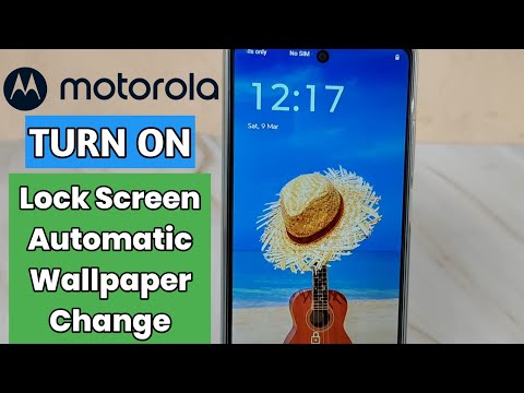how to enable lock screen wallpaper automatic change in moto | motorola automatic wallpaper change