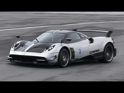 Pagani Huayra BC Sound In Action On Track - Accelerations, Fly Bys + LOUD Backfires