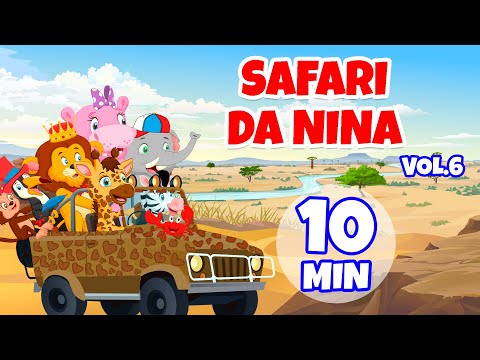 Safari da Nina Vol. 6 - Giramille 10 min | Desenho Animado Musical