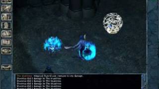 Baldur's Gate 2 : Nalmissra party, lvl 16 sorcerer (weird colors)