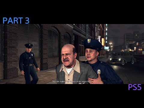 L A  Noire remastered gameplay walkthrough part 3 on PS5 4K60 HDR