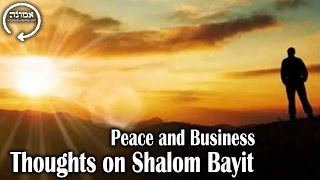 Peace and Business | Thoughts on Shalom Bayit (Peace in the Home)