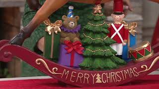 Indoor/Outdoor Oversized Holiday Rocking Horse by Valerie on QVC