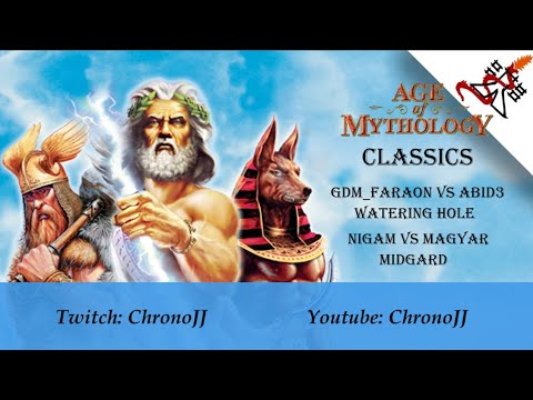 Age of Mythology Classics #1 - GDM_Faraon vs Abid3 and  Magyar vs Nigam