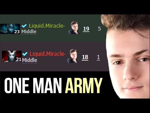 Miracle- One Man Army Carrying Liquid to TI7 Main Stage - Dota 2