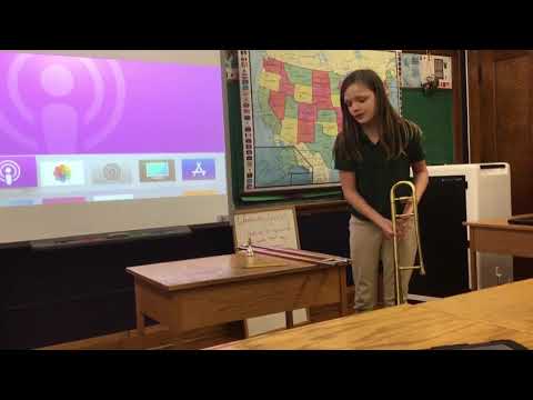 Madi - playing my trombone (part 2)