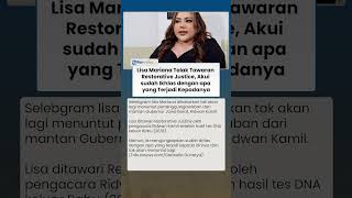 Lisa Mariana Tolak Tawaran Restorative Justice, Akui sudah Ikhlas dengan apa yang Terjadi