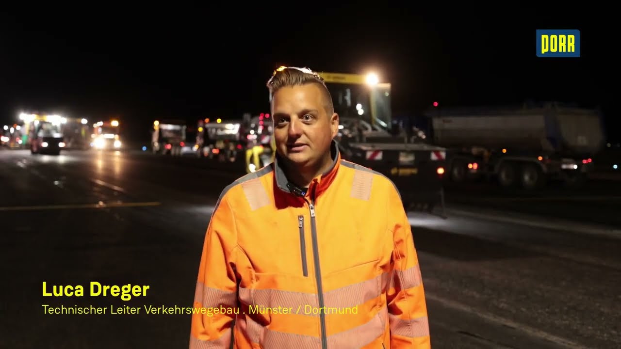 Video documentation, renovation of the runway at Frankfurt Airport for the construction company Porr Germany.