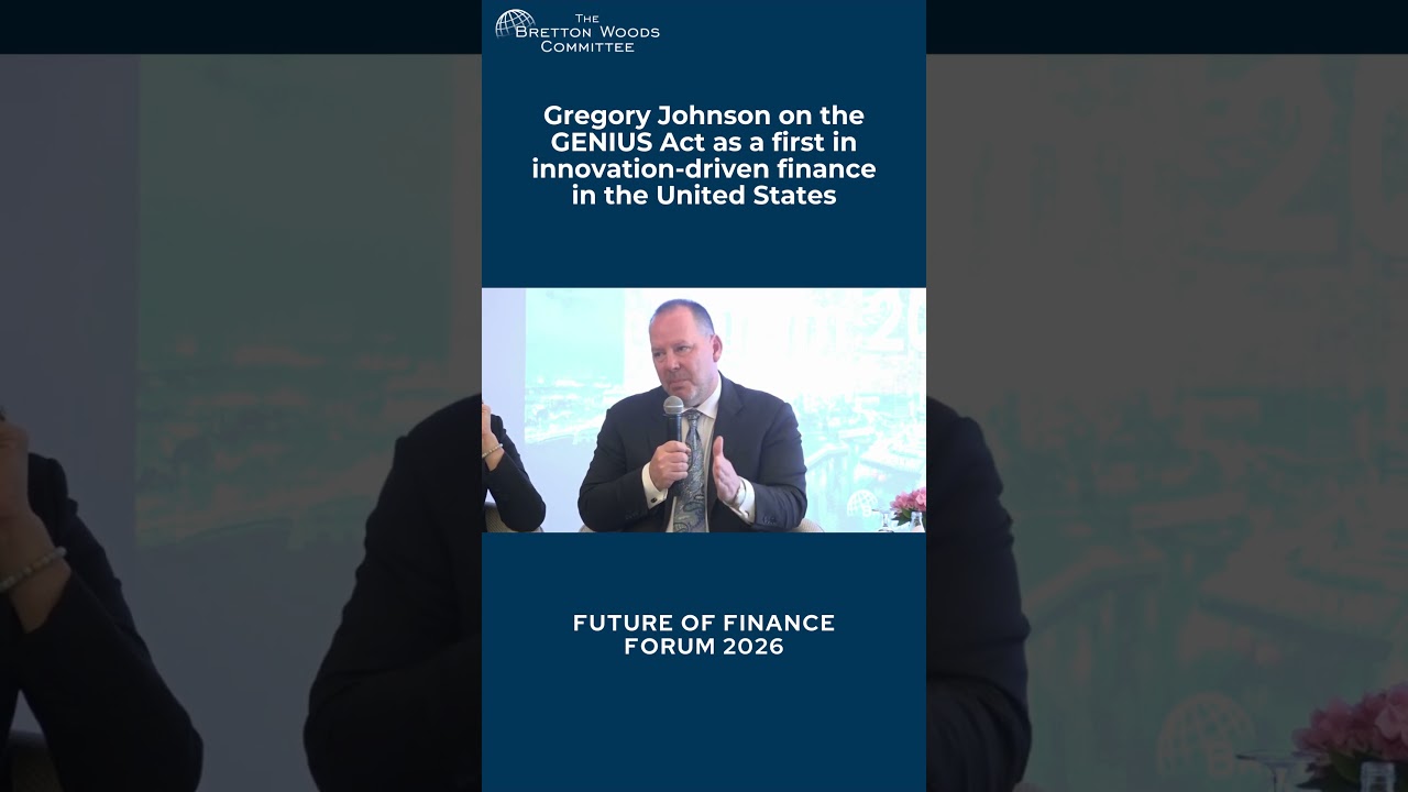 Gregory Johnson on the GENIUS Act as a first in innovation-driven finance in the United States