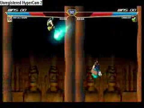 MK vs. SF 3 fight scene