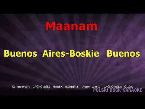 Maanam - Boskie Buenos ( karaoke )