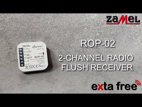 ROP-02 - 2-Channel Radio Flush Receiver - ZAMEL - EXTA FREE