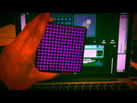Roli LightPad Block M in Ableton as an X/Y/Z pad controller setup