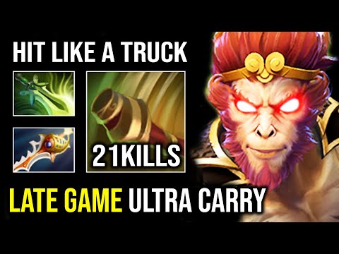 1v5 Late Game Hyper Carry Monkey King +965 GPM Hit Like a Truck Dota 2