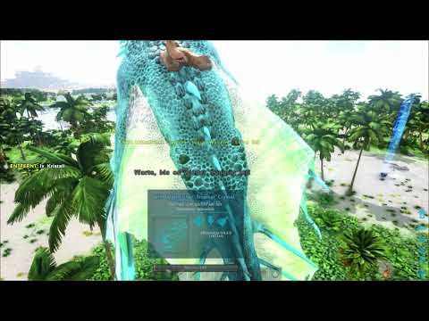Taming ARK Tropical Crystal Wyverns on CrystalIsles solo