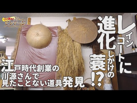 レインコートに進化しかけの蓑？川源でレアアイテム発見！【ここ掘れ！ビンテージ】