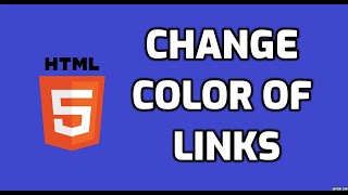 Change color of links on an HTML web page | HTML Tutorial for Beginners