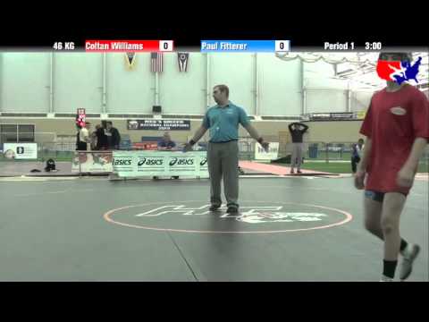 Coltan Williams vs. Paul Fitterer at 2013 ASICS FILA Cadet Nationals - GR