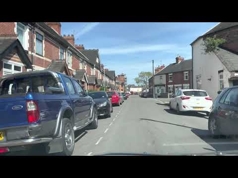 Driving from Hanley, Stoke-on-Trent to Newcastle-under-Lyme - 23th April 2021
