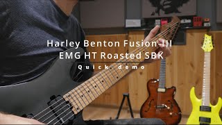 Video thumbnail for Harley Benton Fusion III EMG HT Roasted SBK | Quick Demo by GalTone Studio